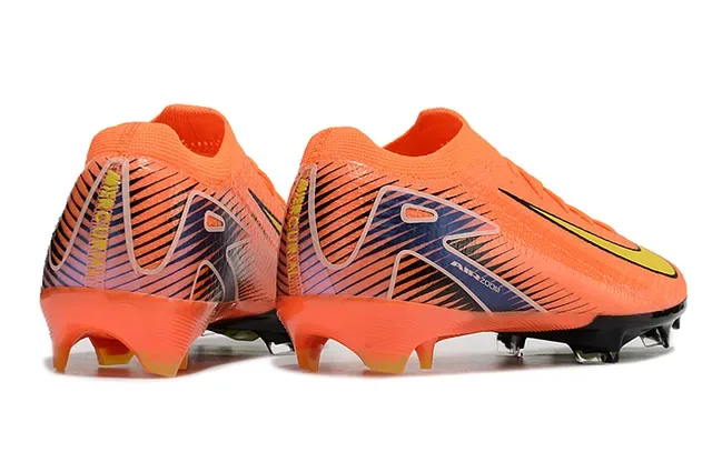 Nike Phantom GT Orange Yellow Knit Upper Dynamic Graphic Overlay Firm-Ground Soccer Shoes 5