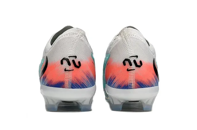 Nike Phantom GT أبيض متعدد الألوان شبكة علوية قفص وسط ديناميكي Firm-Ground أحذية كرة القدم 4