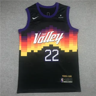 Nike Phoenix Suns '山谷' 像素渐变 黑色球衣