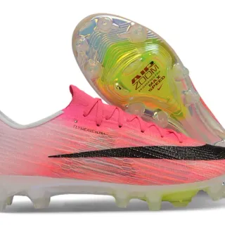 Nike Rose Noir Flyweave Ultra Knit Upper Translucide Air Zoom Semelle Firm-Ground Football Chaussures