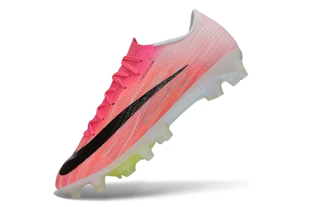 Nike Rosa Negro Flyweave Ultra Knit Upper Translucido Air Zoom Suela Firm-Ground Futbol Zapatos 3
