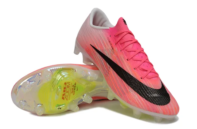 Nike Rosa Negro Flyweave Ultra Knit Upper Translucido Air Zoom Suela Firm-Ground Futbol Zapatos 4