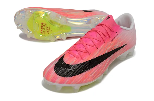 Nike Rosa Negro Flyweave Ultra Knit Upper Translucido Air Zoom Suela Firm-Ground Futbol Zapatos 5