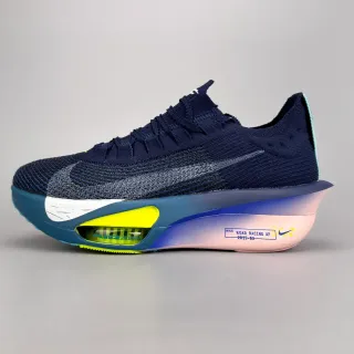 Nike Road Racing AF Navy Blue Pink Neon Yellow Running Shoes