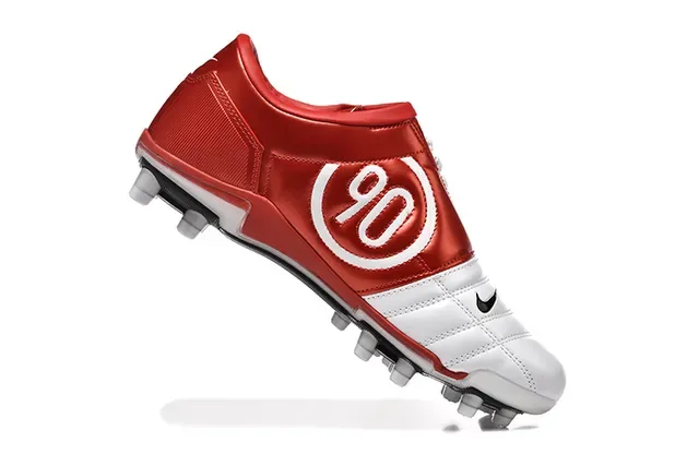 Nike Total 90 III blanco rojo negro botas de fútbol para tierra firme 3