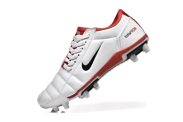 Nike Total 90 III blanco rojo negro botas de fútbol para tierra firme 4