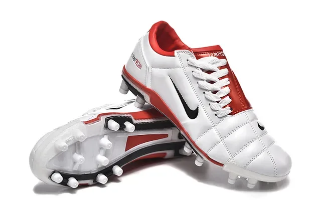 Nike Total 90 III blanco rojo negro botas de fútbol para tierra firme 7