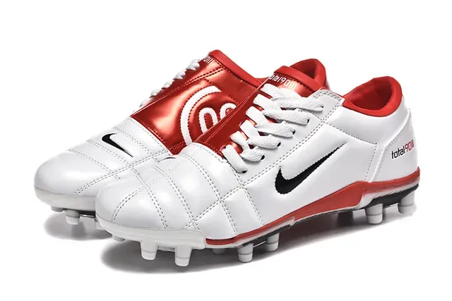 Nike Total 90 III blanco rojo negro botas de fútbol para tierra firme 8