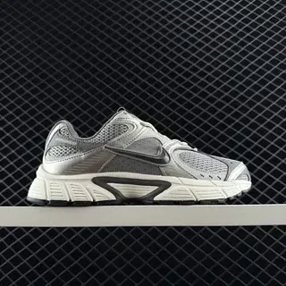 Nike V5 RNR Silver Black مستوحى من الرجعي شبكة وصناعي علوى أحذية رياضية نمط حياة