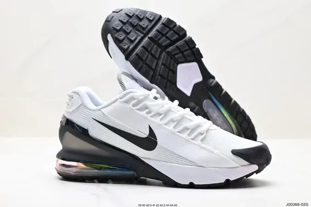 Nike White and Black Visible Air Lifestyle Sneaker 4