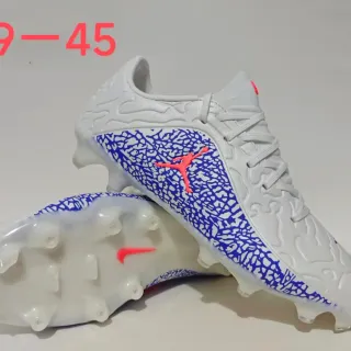Nike sapatos de futebol FG brancos e azuis com impressão de elefante em overlay upper sintético esculpido