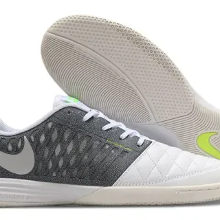 Nike أبيض أخضر غطاء أصابع مبطن منثور شبكة اصطناعية قفص أحذية كرة قدم داخلية