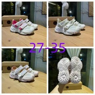 Nike sneakers blanches roses à semelle chunky lacets velcro duals style de vie