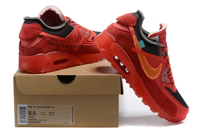 Nike x Off-White Air Max 90 White Beige Translucent Sole Lifestyle Sneakers 2