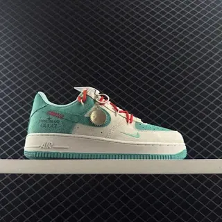 Nike x Stone Island x Gucci Air Force 1 Low Teal Off-White أسلوب حياة سنيكرز