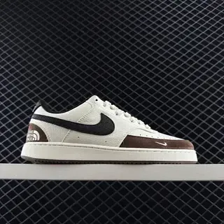 Nike x The North Face Court Vision Lo أبيض أسود بني لايف ستايل سنيكرز