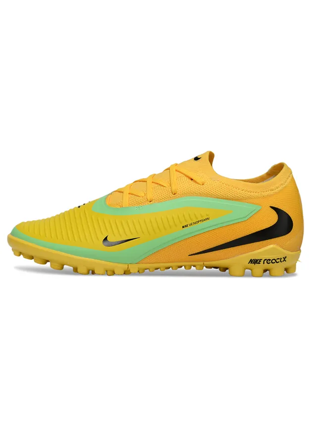 Nike أحذية كرة القدم عشب اصطناعي أصفر أخضر منخفض القطعة العلوية الصناعية قفص الأمامي المضلع 7