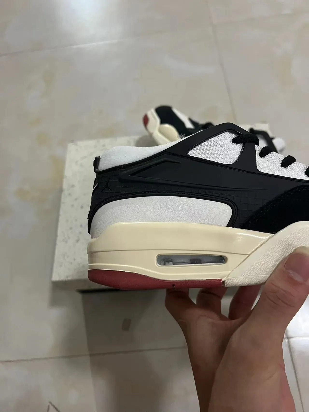 耐克 Zoom 2K 黑白奶油红厚底运动鞋 7
