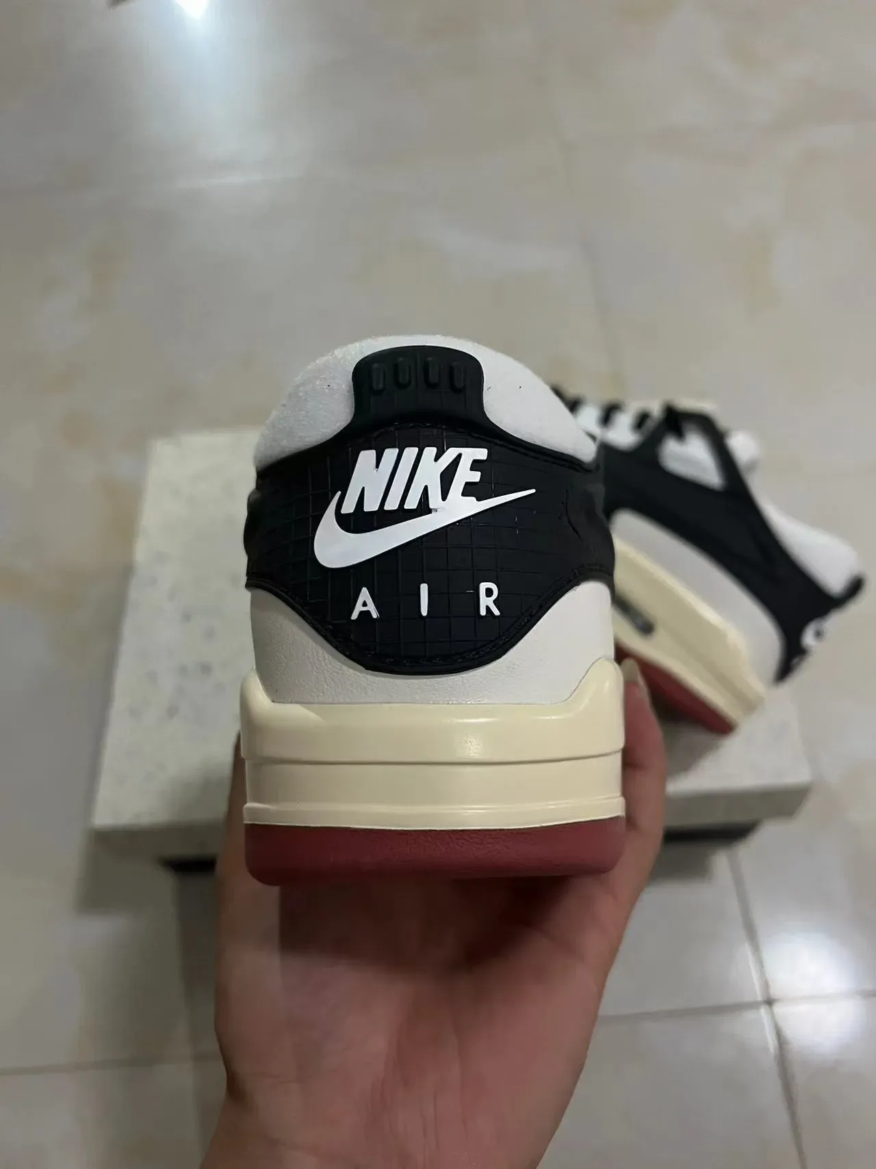 耐克 Zoom 2K 黑白奶油红厚底运动鞋 8