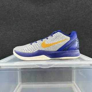 Nike Zoom Kobe VI Chaussures de basket gris, bleu royal et orange