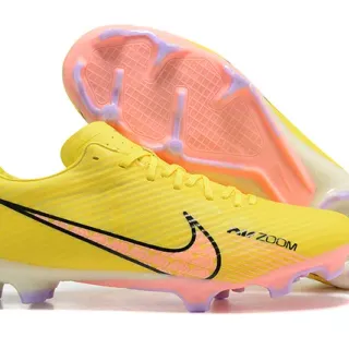 Nike Zoom Jaune Rose Vibrant Synthétique Supérieur Texturé Côtes Sol Ferme Chaussures de Football