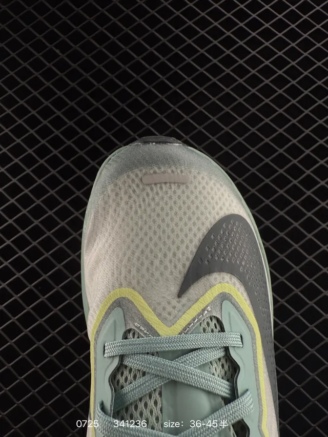 Nike ZoomX Verde Amarelo Mesh Superior Meia Sola Tênis de Corrida 5