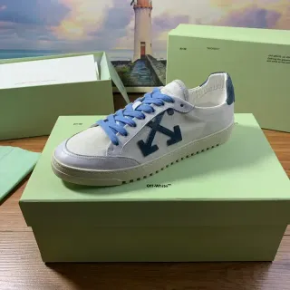 Off-White Arrow Blue Canvas Upper Diagonal Logo Lifestyle Sneakers