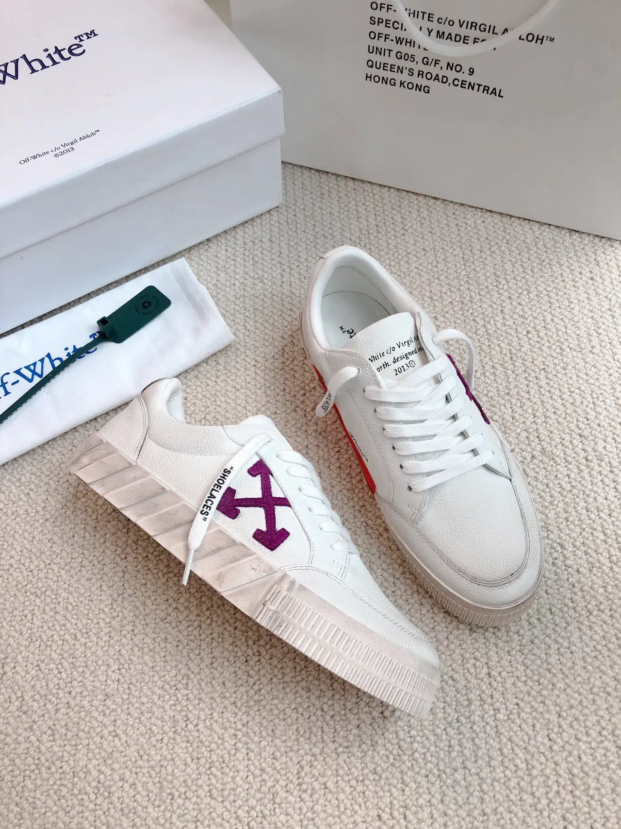 Off-White Logotipo de Flecha Blanco Lifestyle Sneakers 5