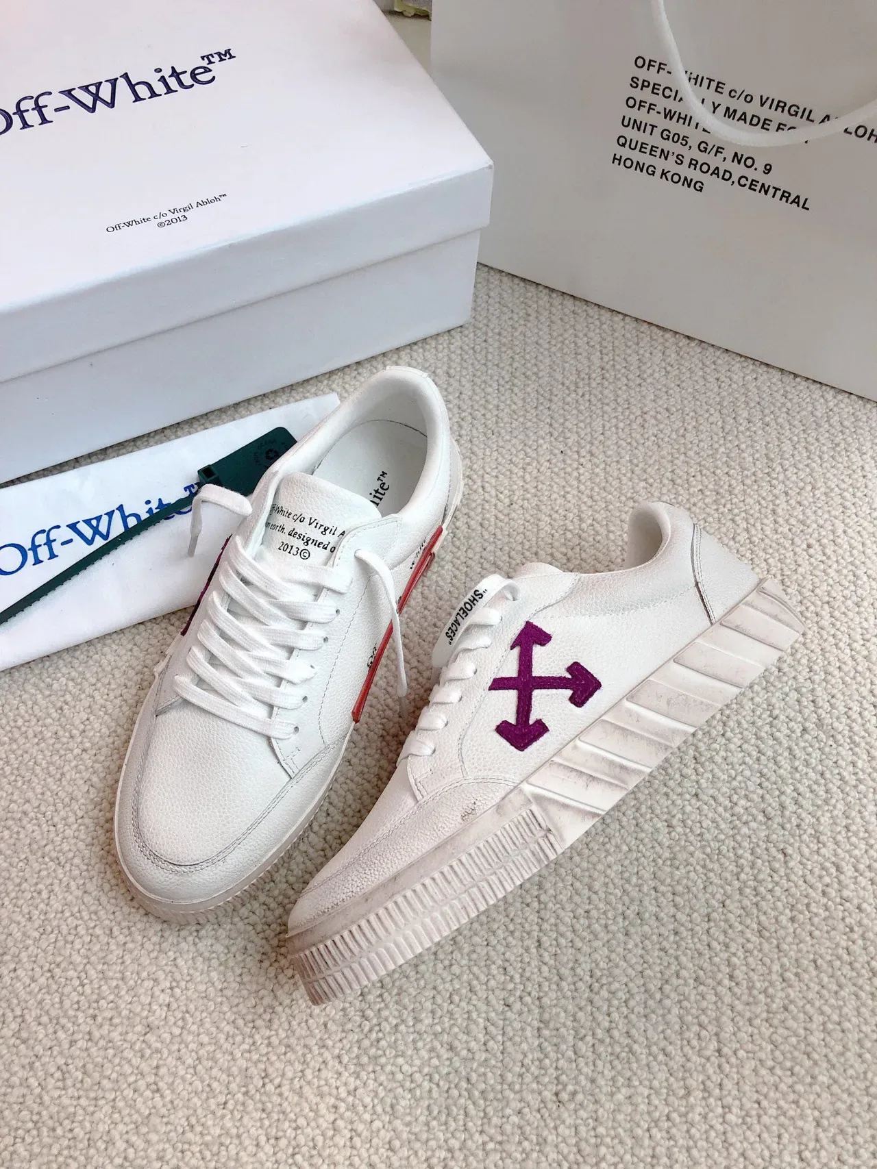 Off-White Logotipo de Flecha Blanco Lifestyle Sneakers 7