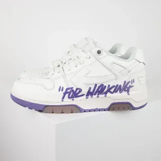 Off-White For Walking White Purple Graffiti Lifestyle Sneakers