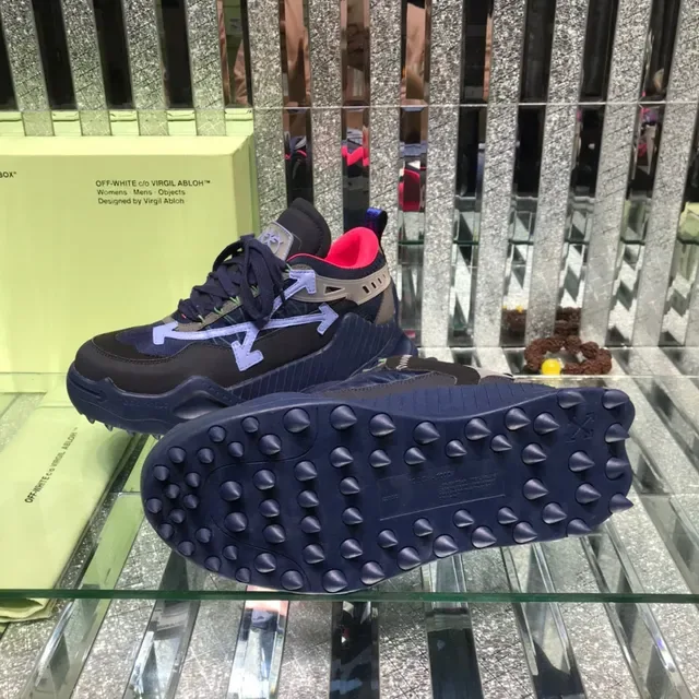 Off-White Industrial Runner Navy Black Pink Purple 生活方式运动鞋 2