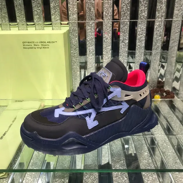 Off-White Industrial Runner Navy Black Pink Purple 生活方式运动鞋 3