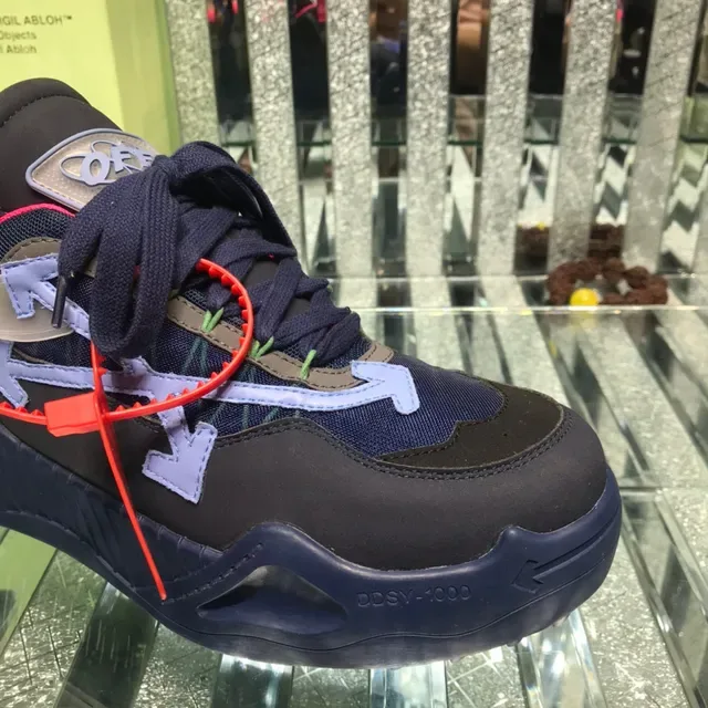 Off-White Industrial Runner Navy Black Pink Purple 生活方式运动鞋 5