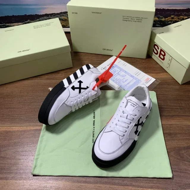 Off-White The Ten কালো লো-টপ প্ল্যাটফর্ম ডায়াগোনাল স্ট্রাইপ মিডসোল লাইফস্টাইল স্নিকার 5
