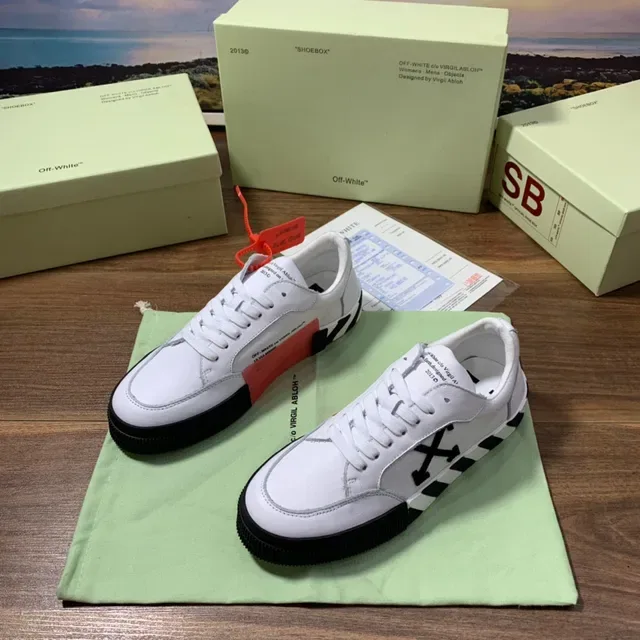 Off-White The Ten কালো লো-টপ প্ল্যাটফর্ম ডায়াগোনাল স্ট্রাইপ মিডসোল লাইফস্টাইল স্নিকার 8
