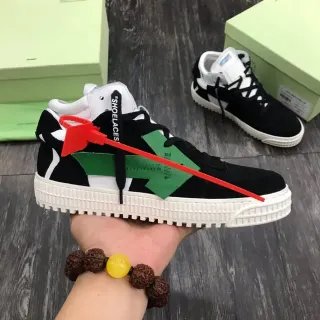 Off-White The Ten Black White Green Red Industrial Tape Lifestyle Sneakers