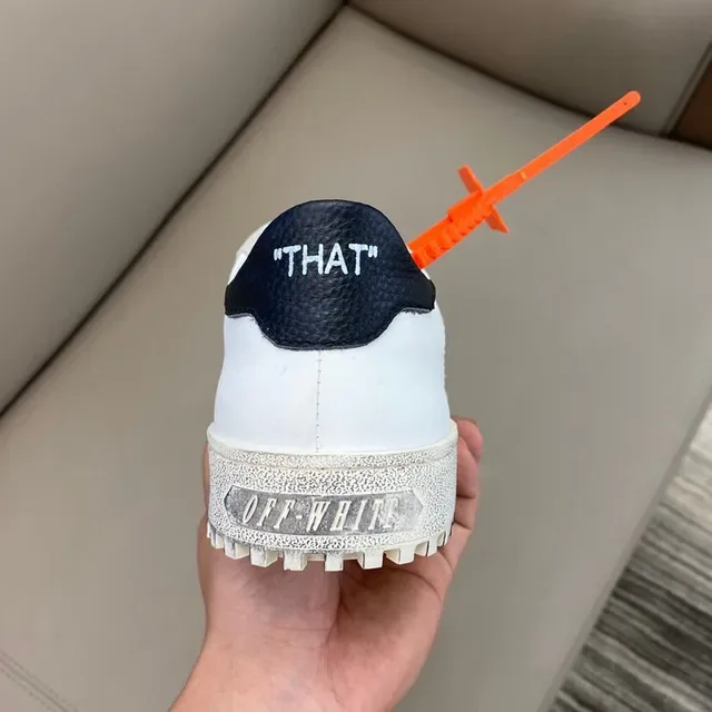 Off-White The Ten सफेद भूरा तीर चिह्न जीवनशैली स्नीकरज़ 3