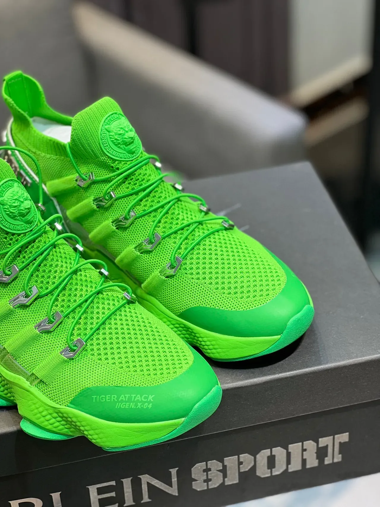 Onitsuka Tiger Attack Sneakers Néon Vert Chunky 9