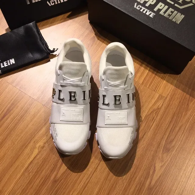 Philipp Plein Active 白紫 无鞋带 网面合成鞋面 生活方式运动鞋 2