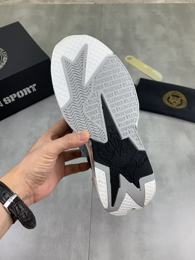 Philipp Plein Brown and Beige Mesh Lifestyle Sneakers 2