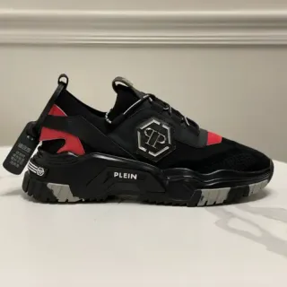 Philipp Plein Chunky Sneaker Black Red Gray Chunky Sneakers