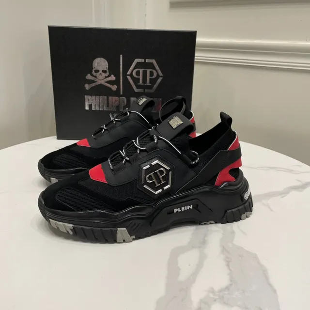 Philipp Plein Chunky Sneaker Black Red Gray Chunky Sneakers 6
