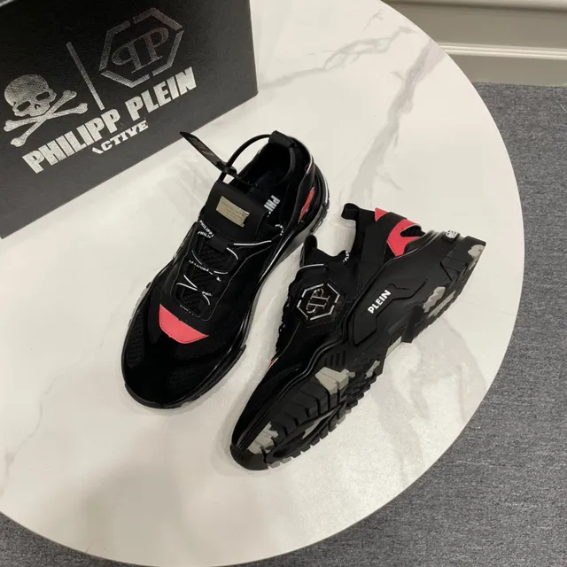 Philipp Plein Chunky Sneaker Black Red Gray Chunky Sneakers 7