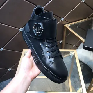 Philipp Plein High-Top Strap Sneaker Black Lifestyle Sneakers