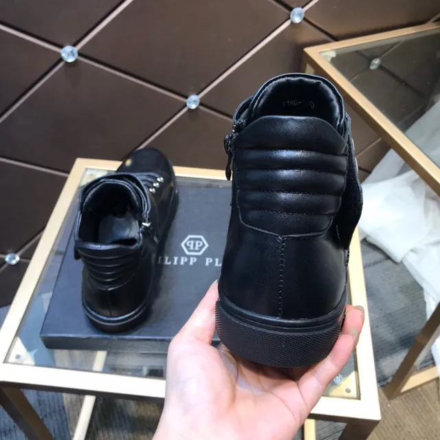Philipp Plein हाई-टॉप स्ट्रैप स्नीकर काला लाइफस्टाइल स्नीकर 5