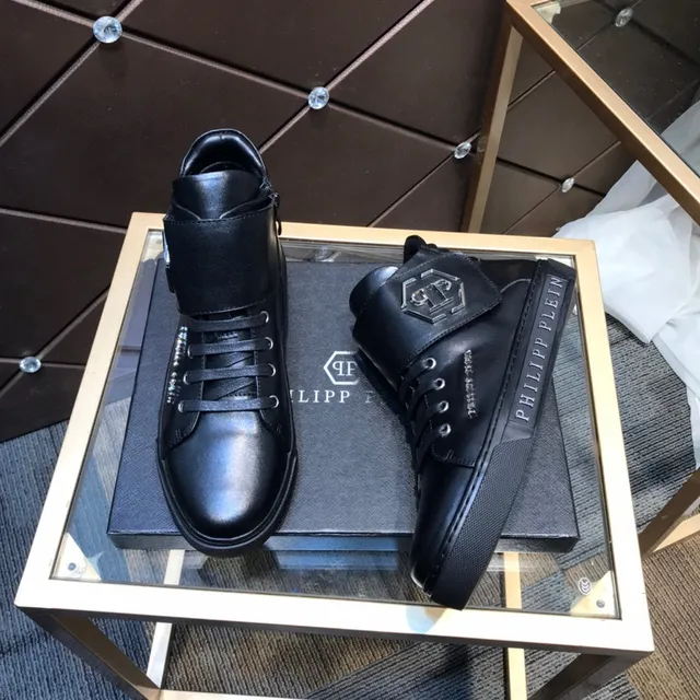 Philipp Plein हाई-टॉप स्ट्रैप स्नीकर काला लाइफस्टाइल स्नीकर 7