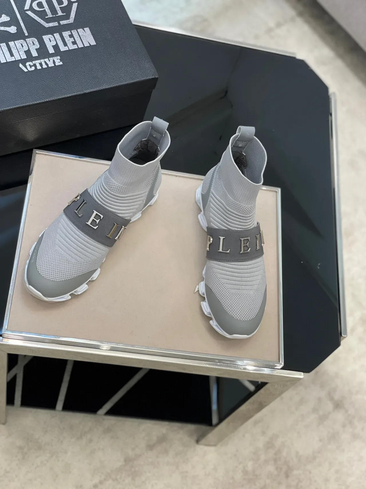 Philipp Plein I.D No°005 ধূসর সক-ফিট লাইফস্টাইল স্নিকার্স 7