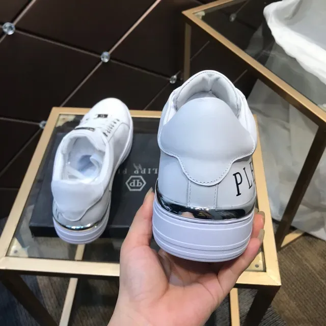 Philipp Plein Lifestyle Sneaker Blanc Noir Cuir Semelle Plateforme Sneakers Lifestyle 5