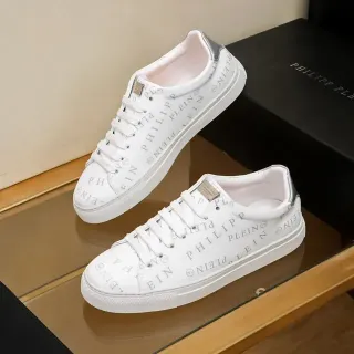 Philipp Plein মোনোগ্রাম প্রিন্ট সাদা লাইফস্টাইল স্নিকার