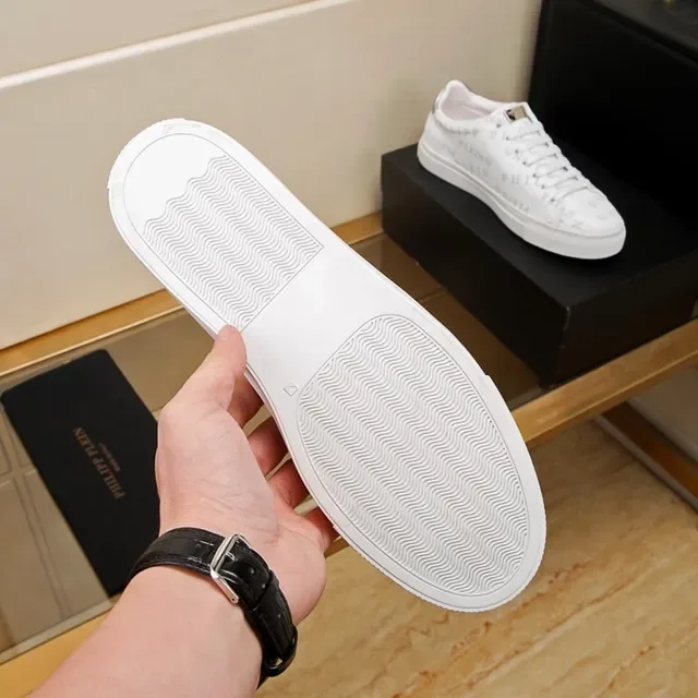 Philipp Plein Monograma Impresão Branco Lifestyle Sneakers 9